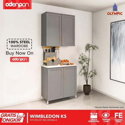 OLYMSTEEL - OKD WIMBLEDON Kitchen Set Atas & Bawah / Rak Gantung Dapur