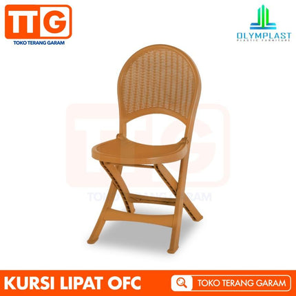 OLYMPLAST - OFC Folding Chair Kursi Lipat Motif Rattan
