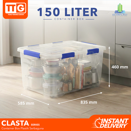 OLYMPLAST - CLASTA Box Container Serbaguna Plastic Bening