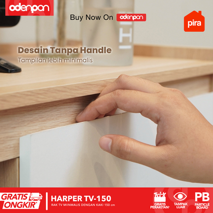 PIRA OX - HARPER TV150 Meja / Rak TV Dengan 2 Pintu 150 cm