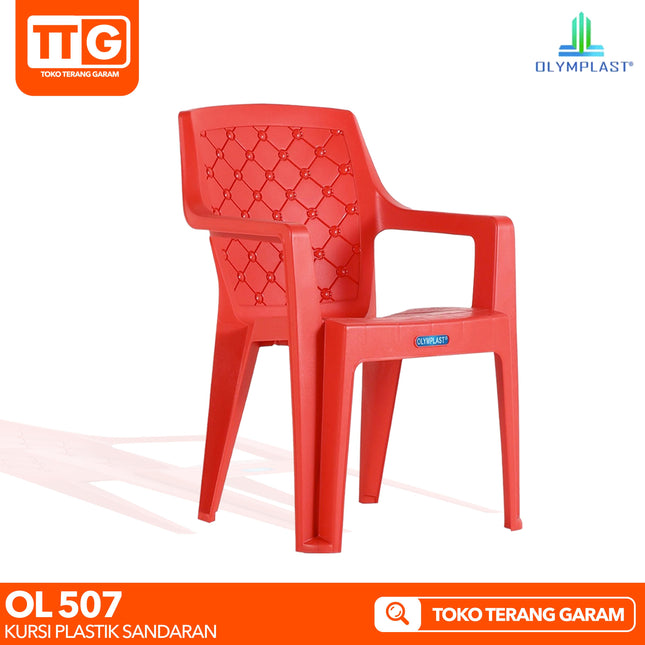 OLYMPLAST - OL 507 Kursi Plastik Sandaran Santai Teras
