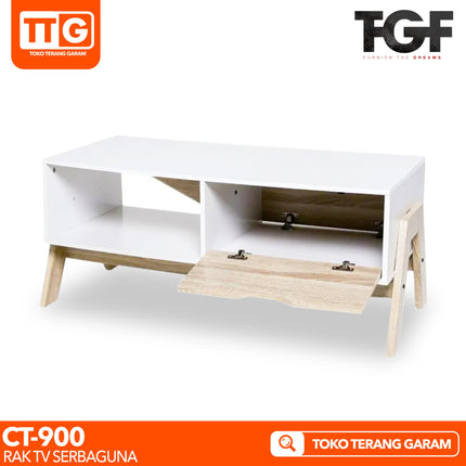 TGF - CT CREAM Meja / Rak TV 90 cm