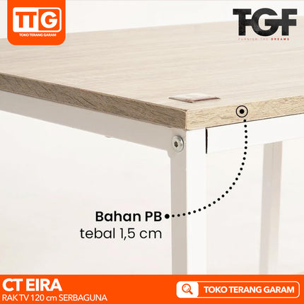 OLYMPIC - CT EIRA Meja / Rak TV Rangka Besi  Coffee Table 120 cm
