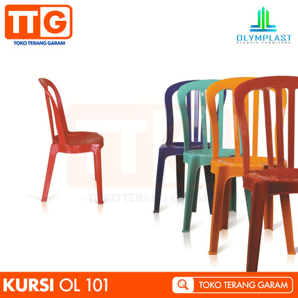 OLYMPLAST - OL 101 Kursi Plastik Sandar Susun Minimalis