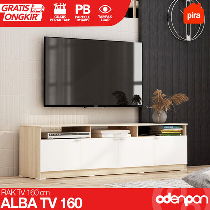 PIRA - ALBA TV 160 Meja / Rak TV Minimalis 160 cm