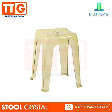 OLYMPLAST - CRYSTAL STOOL Kursi Plastik Baso Transparant
