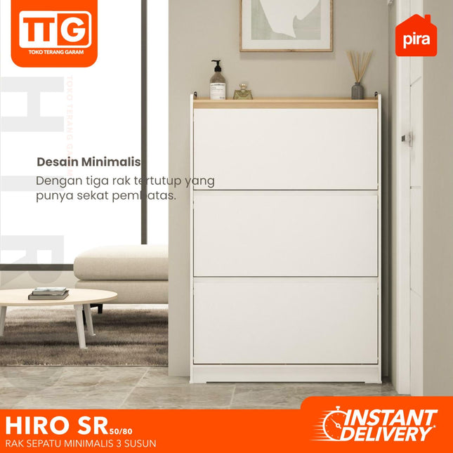 PIRA OX - HIRO SR Rak / Lemari Sepatu Swiing 50 / 80 cm