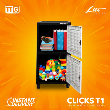 TABITHA - CLICKS T1 Lemari Plastik Locker 2 3 4 5 Susun