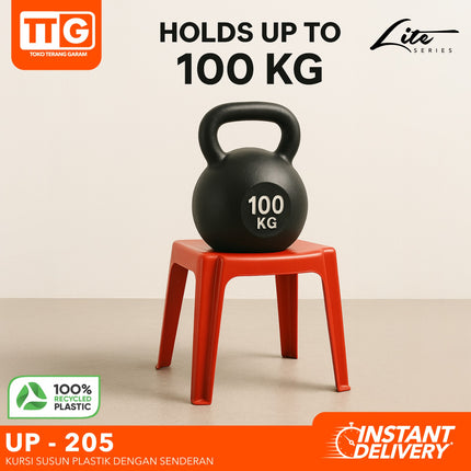 UNION PLASTIC - UP 205  Kursi Plastik Susun Glossy