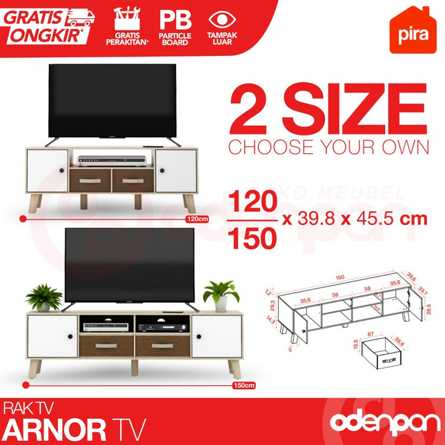 [HARGA] PIRA - ARNOR TV Meja / Rak TV Minimalis