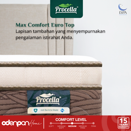 PROCELLA - MOON VEIL Kasur 2 In 1 Flexible Support Coil With Max Comfort Eurotop