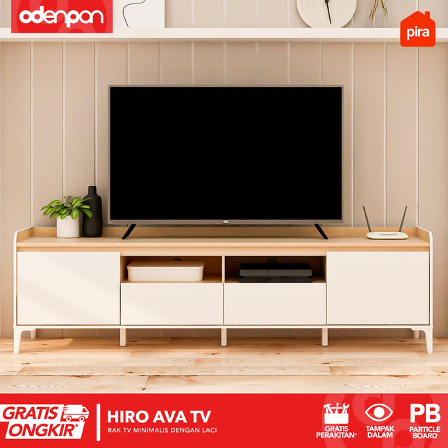 PIRA OX - HIRO AVA TV Meja / Rak TV Dengan Kaki 160 / 200 cm