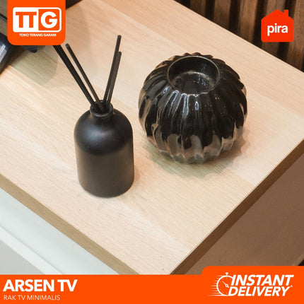 PIRA - ARSEN TV 123 Meja / Rak TV Dengan 2 Laci & Kaki 120 cm