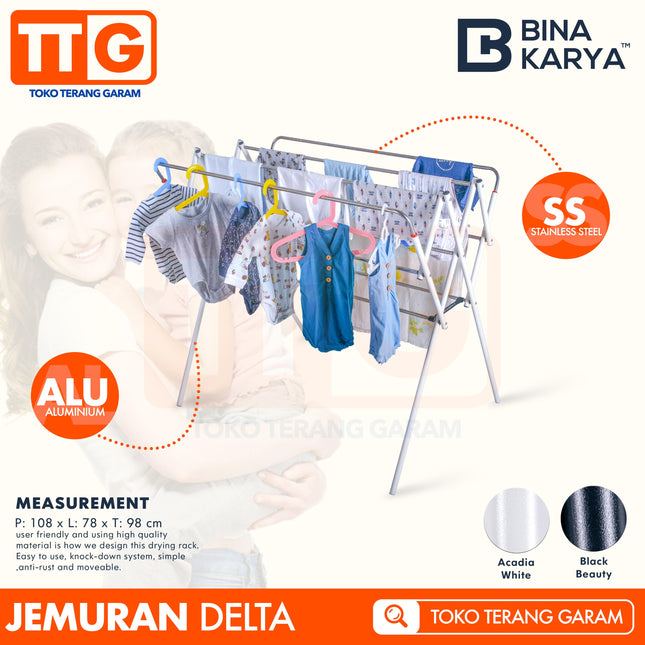 BINA KARYA - DELTA Jemuran Handuk / Baju Bayi 100 cm