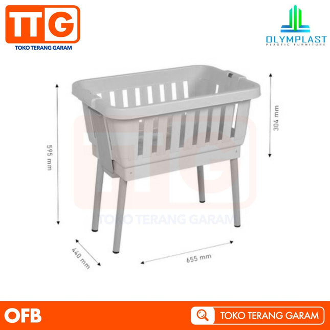 OLYMPLAST - OFB Folding Box Plastik Keranjang Laundry Serbaguna