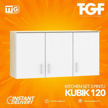 TGF - KUBIK 120 Kitchen Set Atas 3 Pintu Rak Gantung Dapur Minimalis