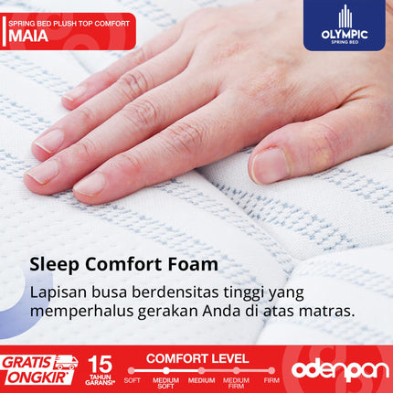 OLYMPIC - MAIA Kasur Spring Bed Mattress Garansi Plush Top Comfort Foam