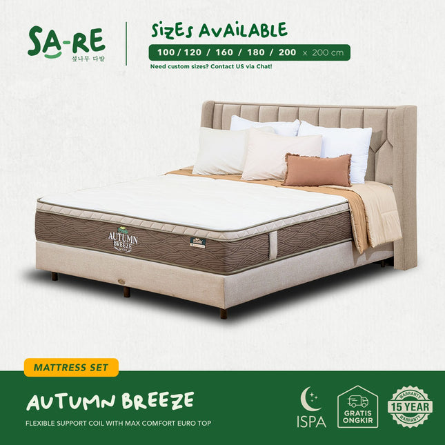 PROCELLA - SET AUTUMN BREEZE Kasur Spring Bed Max Comfort Euro Top