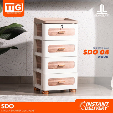 OLYMPLAST - SDO Stylish Drawer Cabinet Plastik 4 & 5 Susun