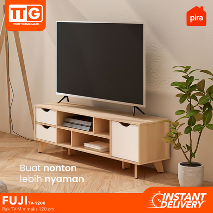 PIRA  OX - FUJI TV 1200 Meja / Rak TV  Dengan Pintu & Laci 120 cm