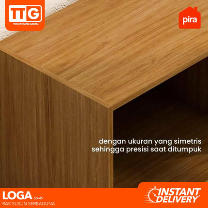 PIRA LOGA SU 45 Rak Susun Serbaguna 3 Tingkat Buku Minimalis Jumbo