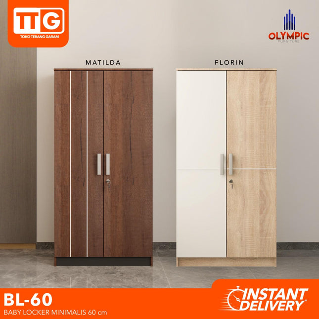 OLYMPIC BL 60 Baby Locker / Lemari Pakaian Anak Minimalis Dengan Rak 60 cm