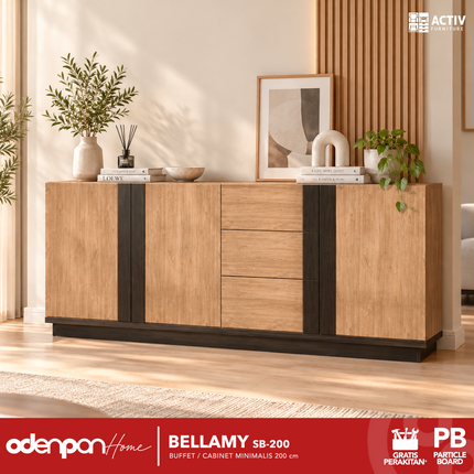 ACTIV AVANTI - BELLAMY SB 200 Lemari Laci Cabinet Drawer Bufet Minimalis 200 cm