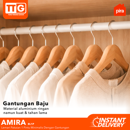 PIRA - AMIRA BL1P Baby Locker / Lemari Pakaian Anak 1 Pintu