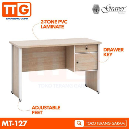 GRAVER - MT 127 Meja Belajar / Kantor 120 cm