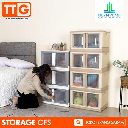 OLYMPLAST - OFS Folding Storage Plastic Container Box