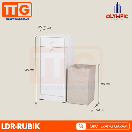 OLYMPIC - LDR RUBIK Lemari Keranjang Laundry Serbaguna