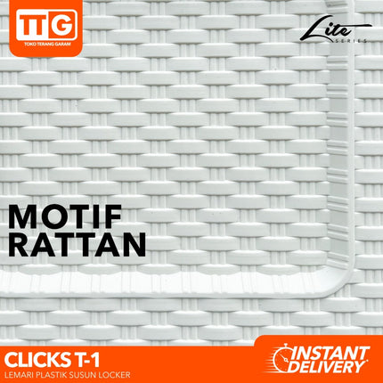 TABITHA - CLICKS T1 Lemari Plastik Locker 2 3 4 5 Susun