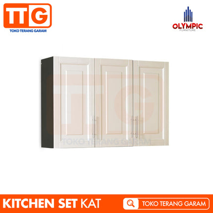 OLYMPIC - KAT Kitchen Set Gantung Mutiara Minimalis 3 Pintu