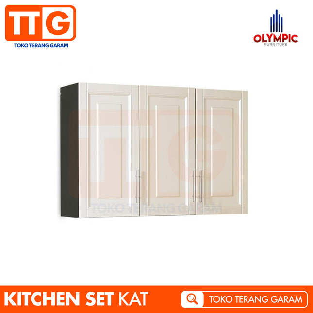 OLYMPIC - KAT Kitchen Set Gantung Mutiara Minimalis 3 Pintu