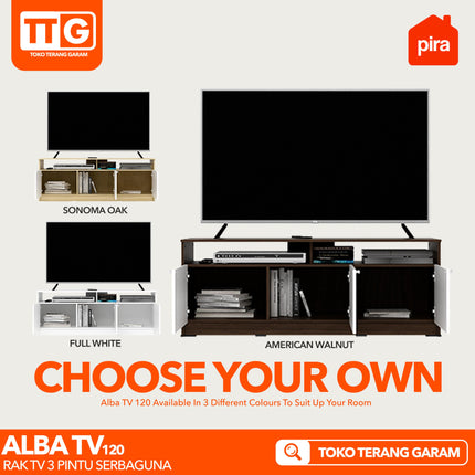 PIRA - ALBA TV 120 Meja / Rak TV Minimalis 120 cm