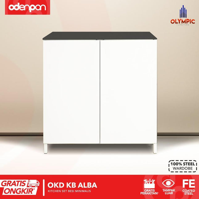 OLYMSTEEL - OKD ALBA Kitchen Set Atas & Bawah / Rak Gantung Dapur