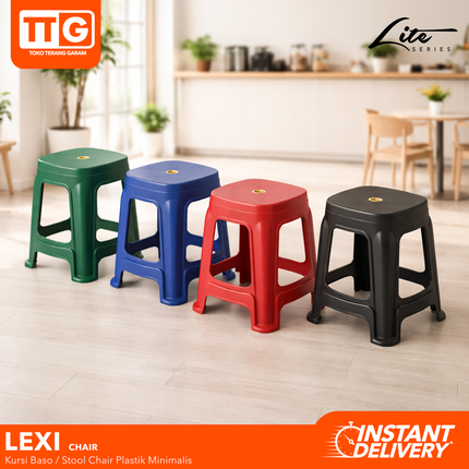 SANPULINE - LEXI STOOL Kursi Plastik Baso Tumpuk Cafe