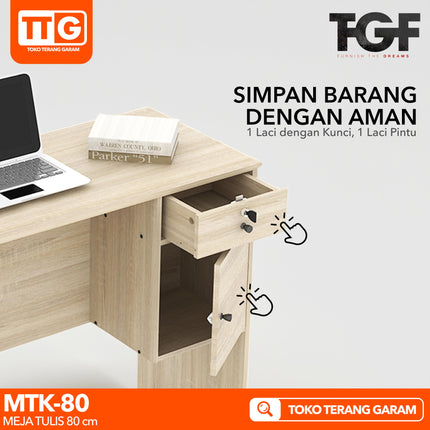 GRAVER - MTK 80 Meja Tulis / Komputer / Kasir / Belajar 80 cm