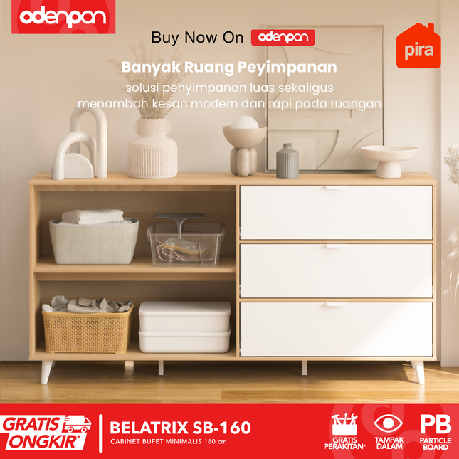 PIRA OX - BELATRIX SB 160 Buffet / Cabinet Scandinavia 160 cm