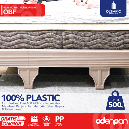OLYMPLAST - OBF Divan & Sandaran Plastik Foundation Bed
