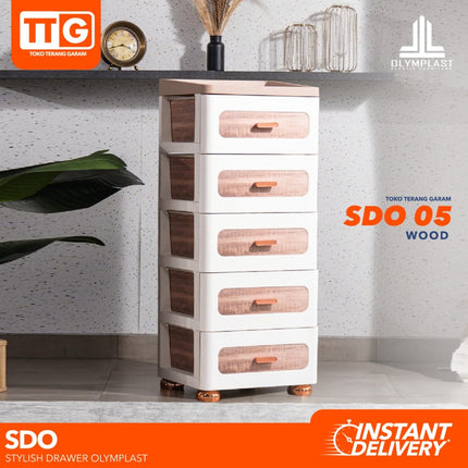 OLYMPLAST - SDO Stylish Drawer Cabinet Plastik 4 & 5 Susun