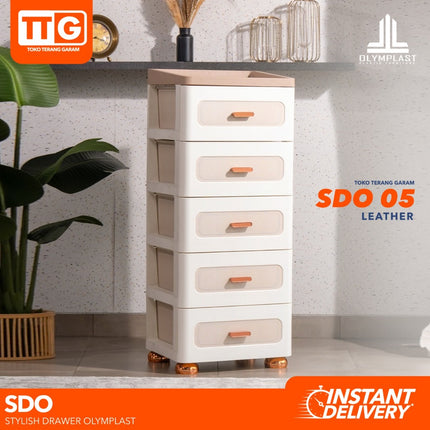OLYMPLAST - SDO Stylish Drawer Cabinet Plastik 4 & 5 Susun