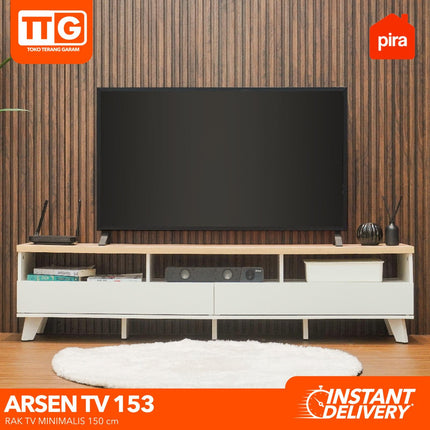 PIRA - ARSEN TV 153 Meja / Rak TV Dengan 2 Laci & Kaki 150 cm