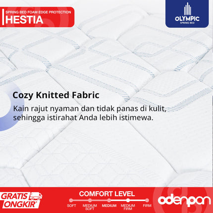 OLYMPIC - HESTIA Kasur Spring Bed Mattress Garansi Foam Edge Protection