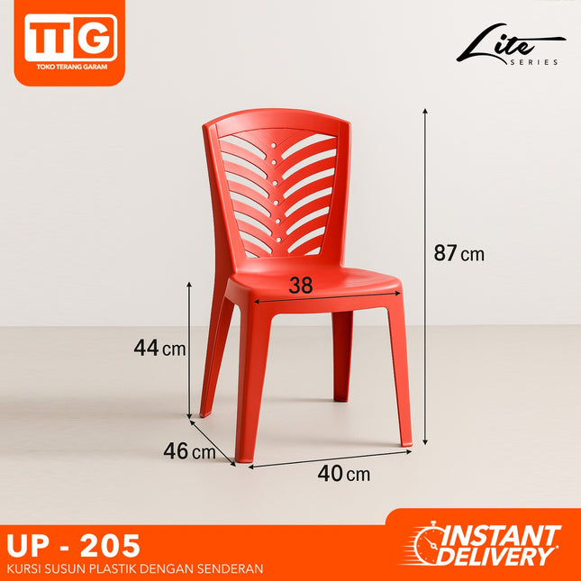 UNION PLASTIC - UP 205  Kursi Plastik Susun Glossy