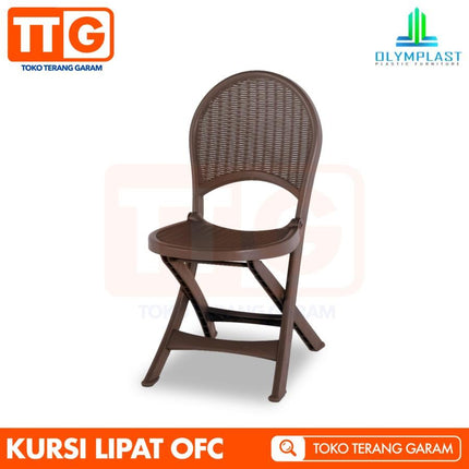 OLYMPLAST - OFC Folding Chair Kursi Lipat Motif Rattan