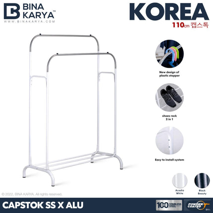 BINA KARYA - KOREA Capstock / Gantungan Baju Stainless