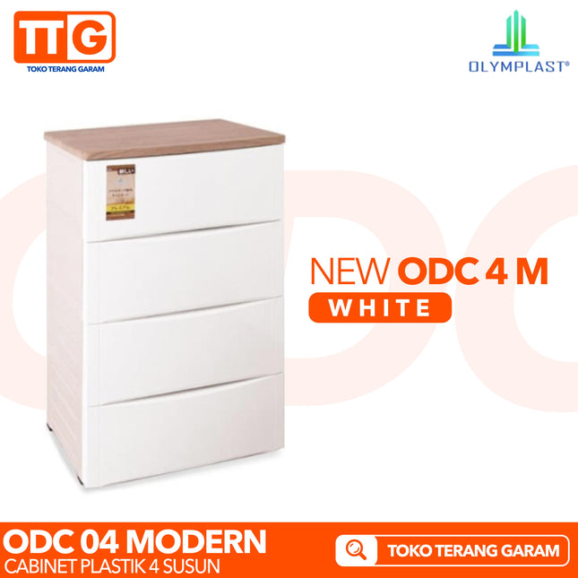 OLYMPLAST - ODC 04 MODERN Drawer Cabinet Plastik Laci 4 Susun
