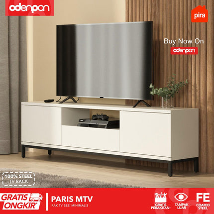 PIRA - PARIS MTV Meja / Rak  TV Besi Dengan Laci 120 / 150 cm