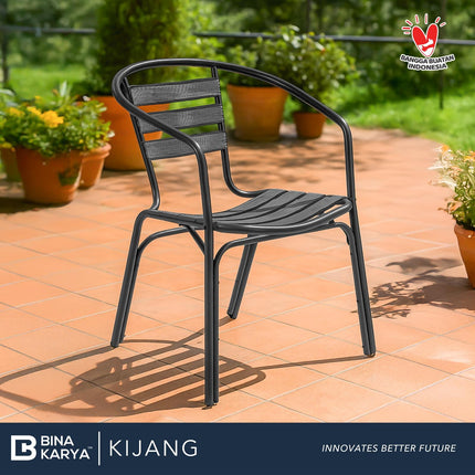 BINA KARYA - KIJANG Kursi Outdoor / Taman / Cafe Aluminium